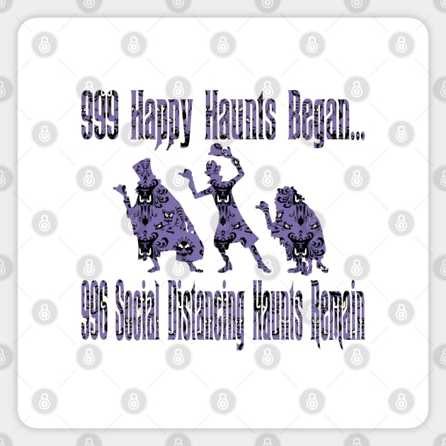 996 Social Distancing Haunts Sticker by magicmirror